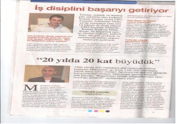 Ertan Koşar Hürriyet gazetesi röportajı.